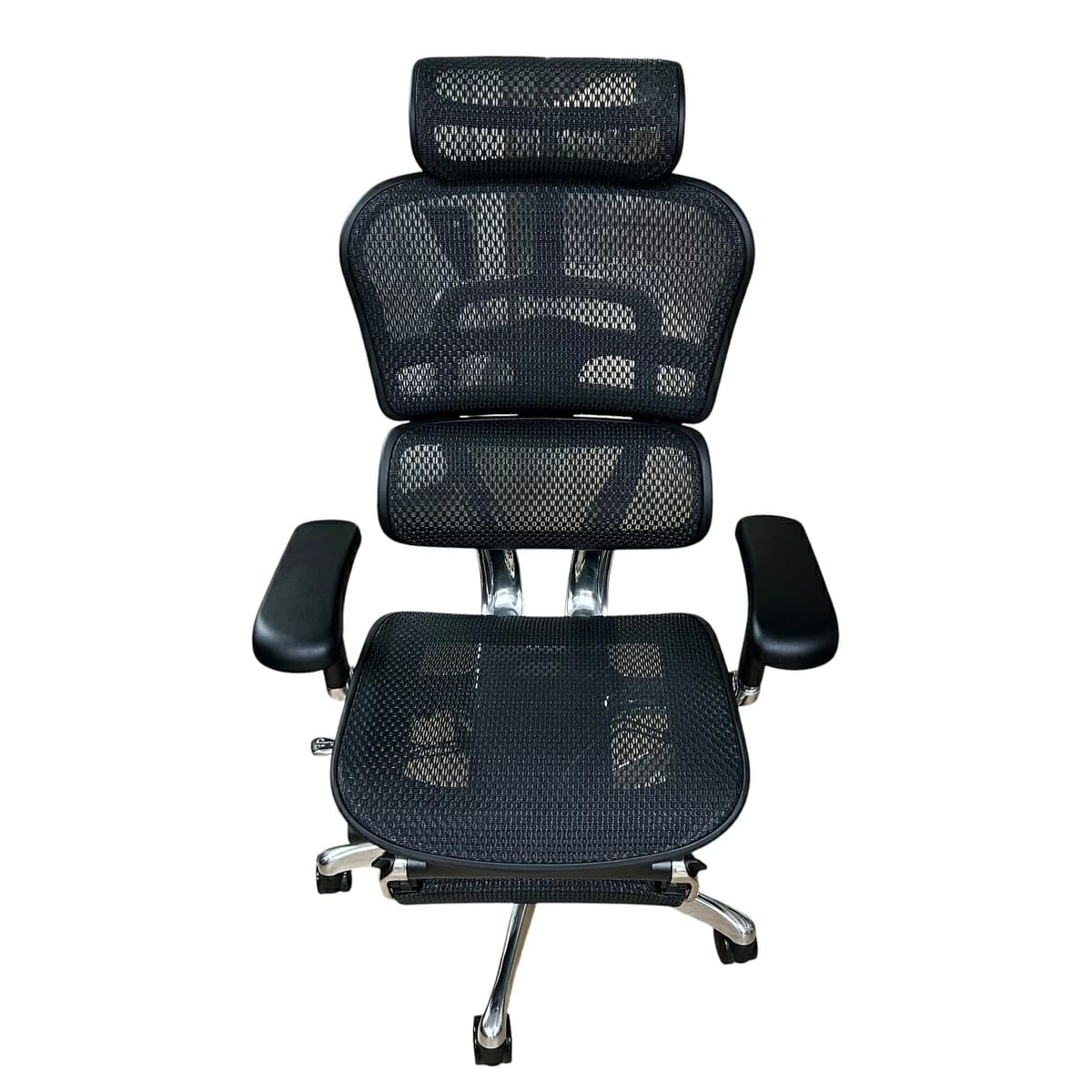 極美品Ergohuman Pro2 エルゴヒューマン オフィスチェア メッシュ フットレスト付 デスクチェア