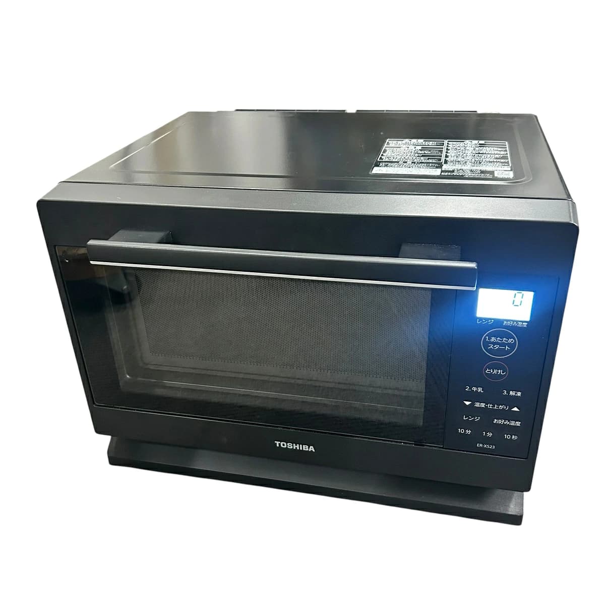 東芝 電子レンジ ER-XS23(K) 2024年製 フラット庫内 縦開き