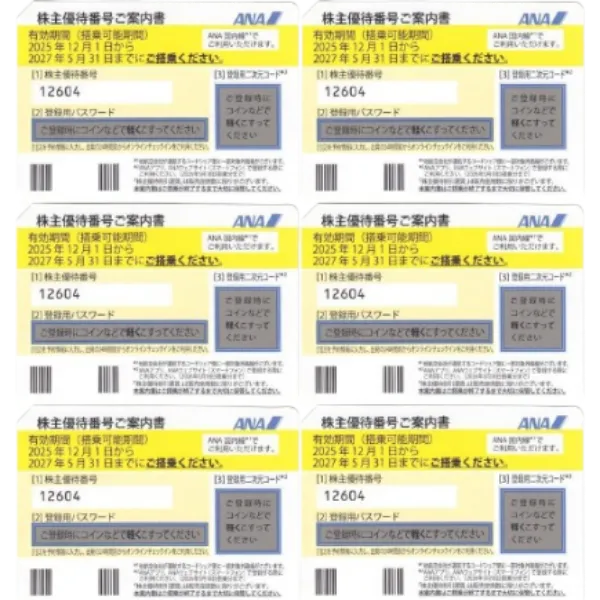 株主優待券