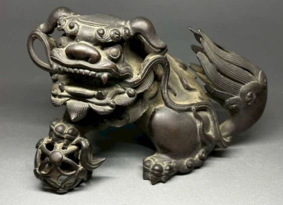 骨董 買取 杉並区 ｜古銅 玉獅子
