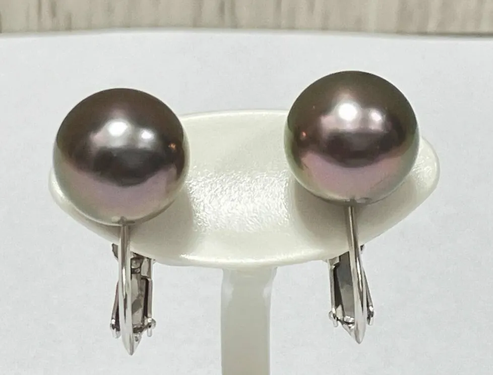 真珠 買取 大田区 ｜黒蝶真珠イヤリング 約4.3gを高価買取しました。