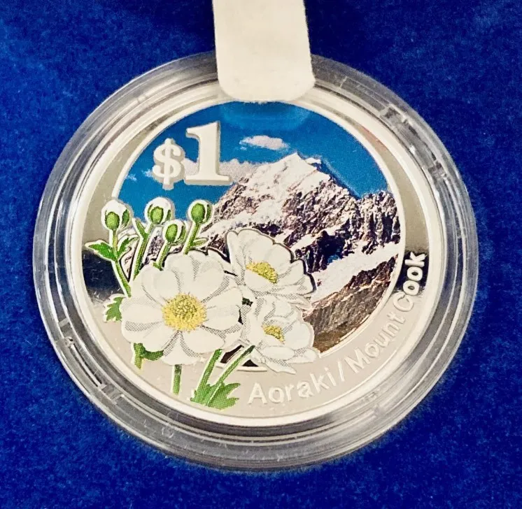 記念硬貨 買取 横浜市 ｜日本国造幣局発行 ニュージーランド友好記念法定銀貨 純銀31.1gを高価買取しました。