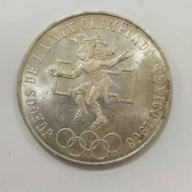 記念硬貨 買取 足立区 ｜1968年 メキシコオリンピック 25ペソを高価買取しました。