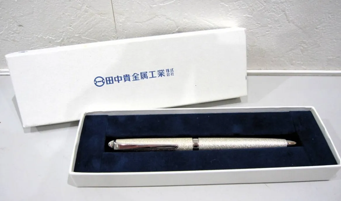 貴金属 買取 新宿区 ｜田中貴金属 純銀蒔きボールペンを高価買取しました。