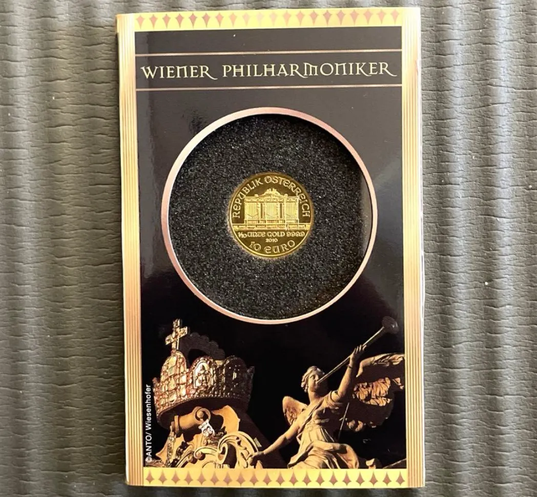 ウィーン金貨 1/10オンス 買取価格 ｜東京都台東区まで出張買取で貴金属[田中貴金属 ウィーン金貨 ハーモニー 1/10オンス]