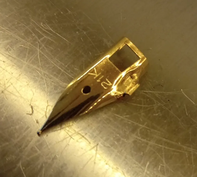 万年筆 ペン先 金 買取 ｜東京都台東区まで出張買取で貴金属[ノーブランド 万年筆 ペン先 21K 0.31ｇ]