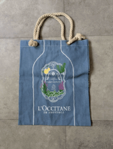 ロクシタン トートバッグ ｜東京都港区まで出張買取でバッグ[ロクシタン ノベルティ トートバッグ]