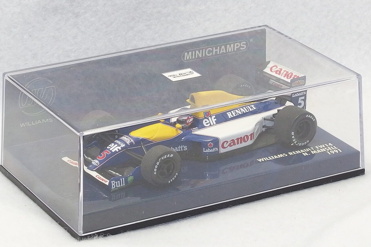 ルノー 買取 ｜東京都杉並区まで出張買取でベビー用品・おもちゃ・フィギュア[ミニチャンプス ウィリアムズ ルノー FW14 1991 N.マンセル]