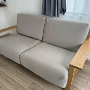 無印良品 タモ材2人掛けソファの座面と背クッション