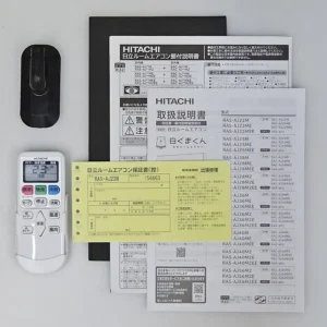 日立 RAS-AJ22Mのリモコン・取扱説明書・保証書・ドレンソケット
