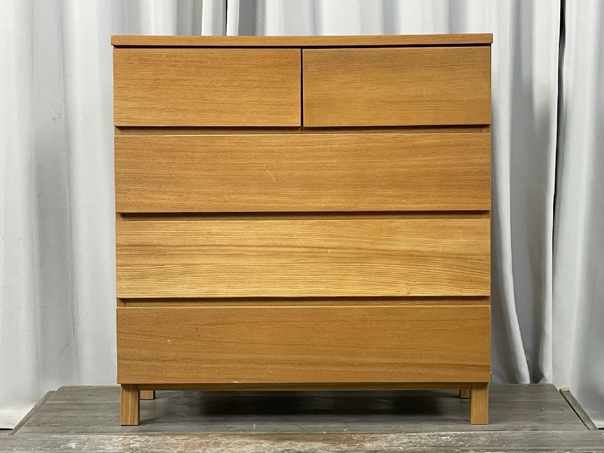 無印良品 タンス ｜東京都練馬区まで出張買取で家具[無印 MUJI アッシュ材 木製 チェスト]