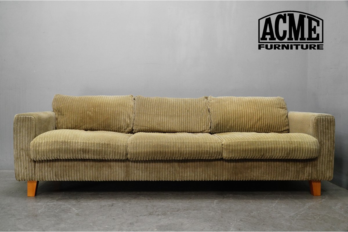 アクメファニチャー 中古 ｜東京都葛飾区まで出張買取で家具[ACME FURNITURE  JETTY FEATHER SOFA (ジェティ フェザー ソファ) 3人掛け 3シーター]