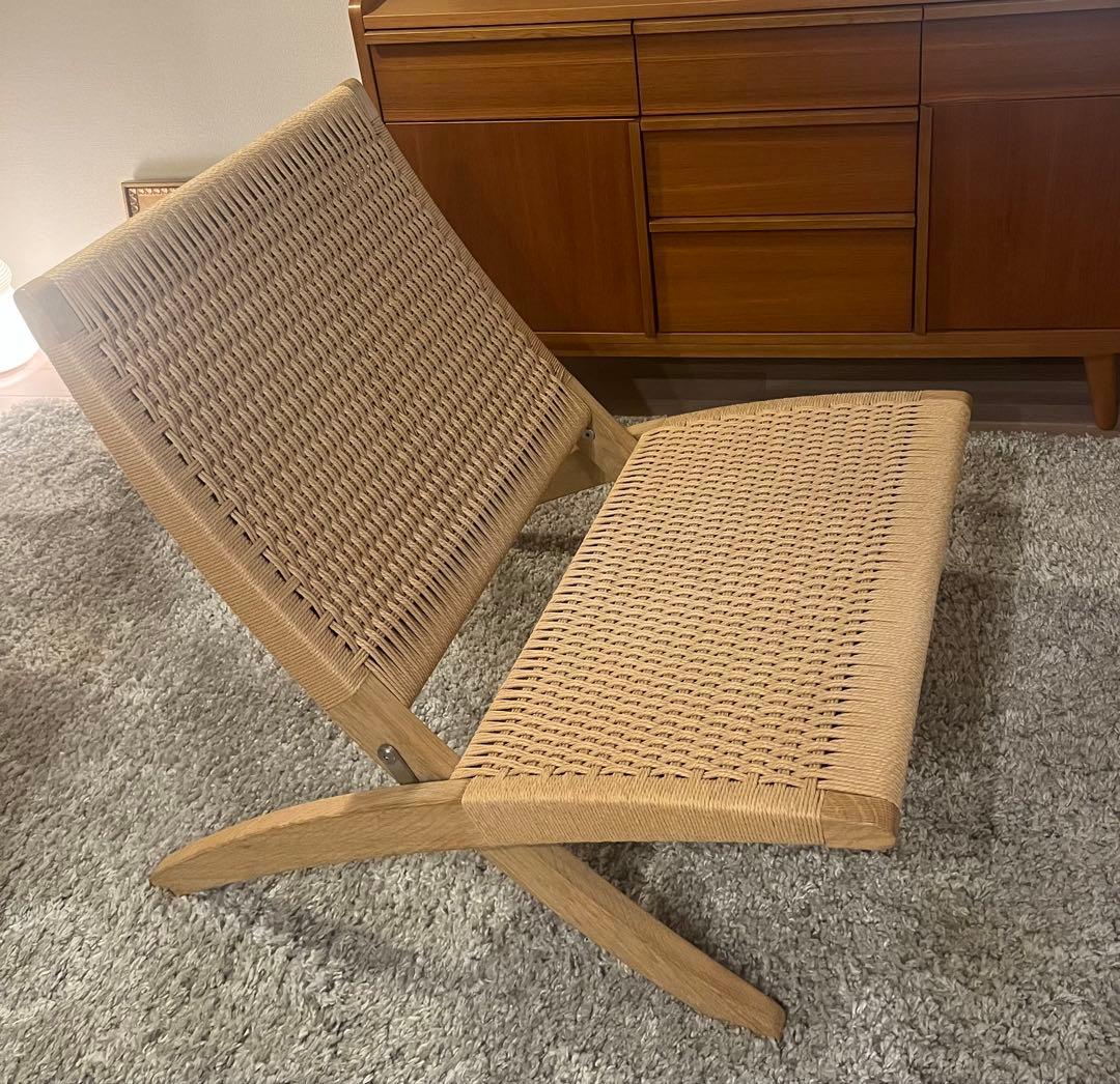キューバチェア 中古 ｜東京都中央区まで出張買取で家具[CARL HANSEN & SON キューバチェア オーク材 ソープ仕上 ペーパーコード]