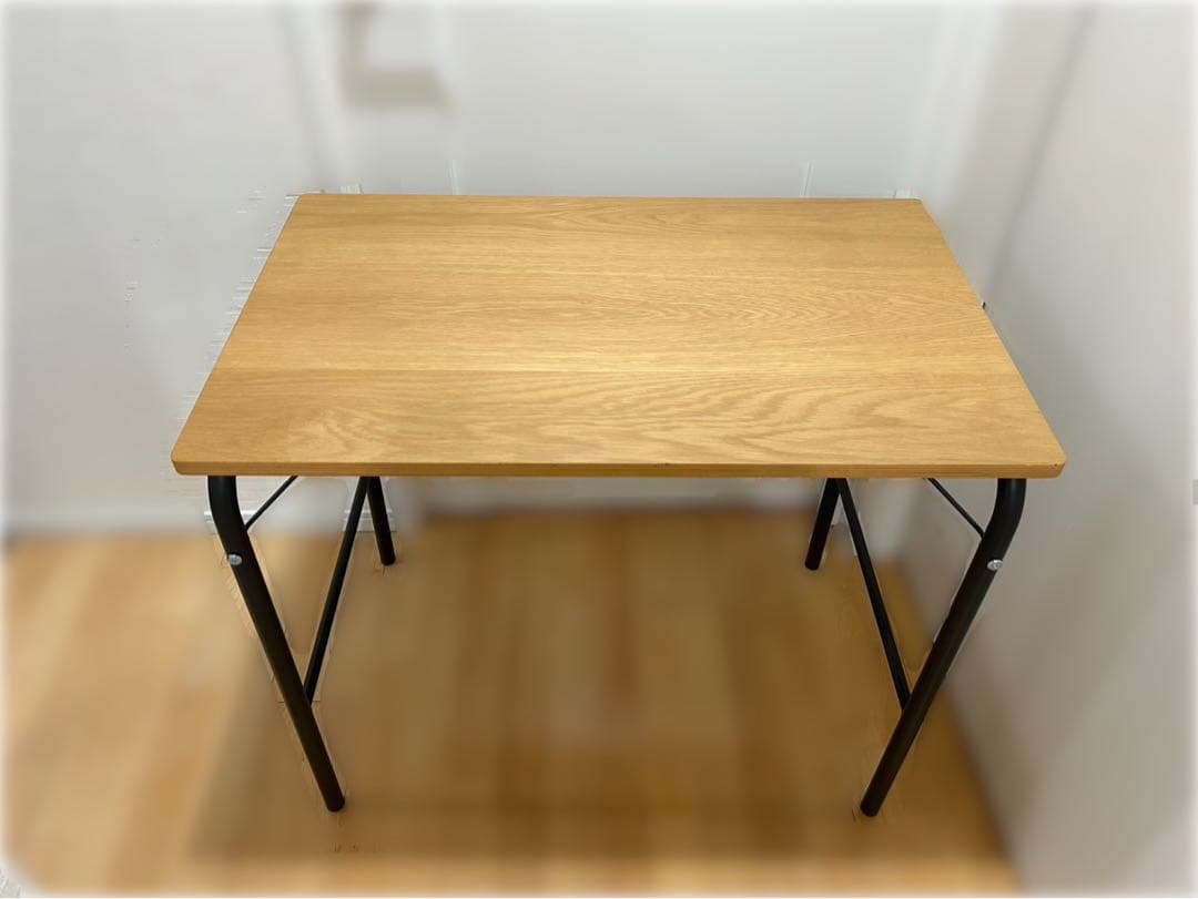 無印 ダイニングチェア ｜東京都台東区まで出張買取で家具[MUJI 無印良品 スチールパイプテーブル & 折りたたみチェア板座 セット売り]