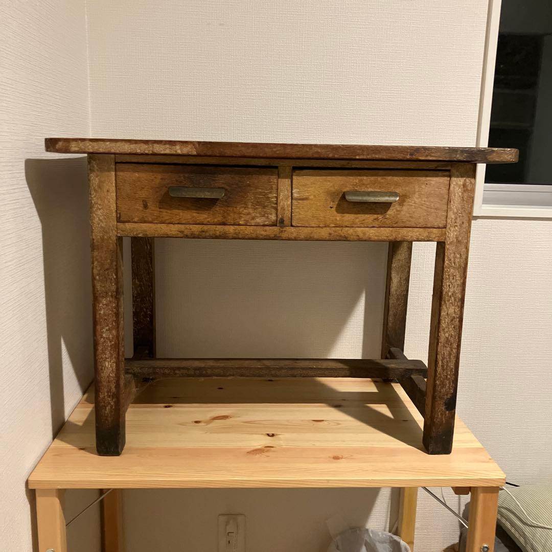 リサイクルショップ 学習机 ｜東京都台東区まで出張買取で家具[木製机デスク　アンティーク　ヴィンテージ　昭和レトロ]