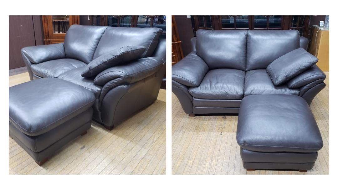 ケルビン ジョル マーニ ソファ ｜東京都北区まで出張買取で家具[ケルビン・ジョルマーニ 本革 ２P]