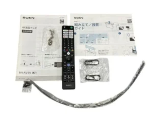 SONY XRJ-50X90Kのリモコン・取扱説明書・スタンド脚