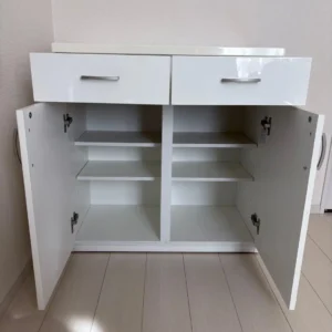 ニトリ コパンの扉を開けた庫内と可動棚