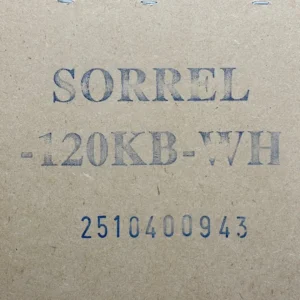 ニトリ ソレル 120KBの品番SORREL-120KB-WHの印字