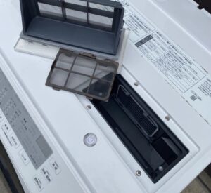 NA-VX3900Lの乾燥フィルターと収納部