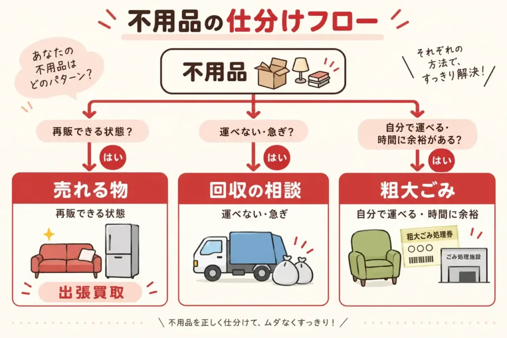 売れる物／回収の相談／粗大ごみ
