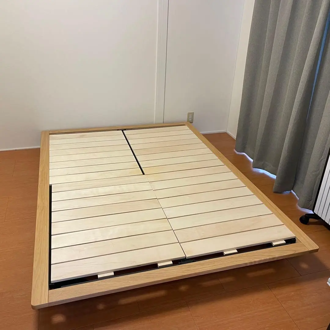 東京都墨田区まで出張買取で無印良品 木製ベッドフレーム オーク材 ダブル