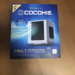 COCOHIE 小型クーラーの元箱と付属品の状態