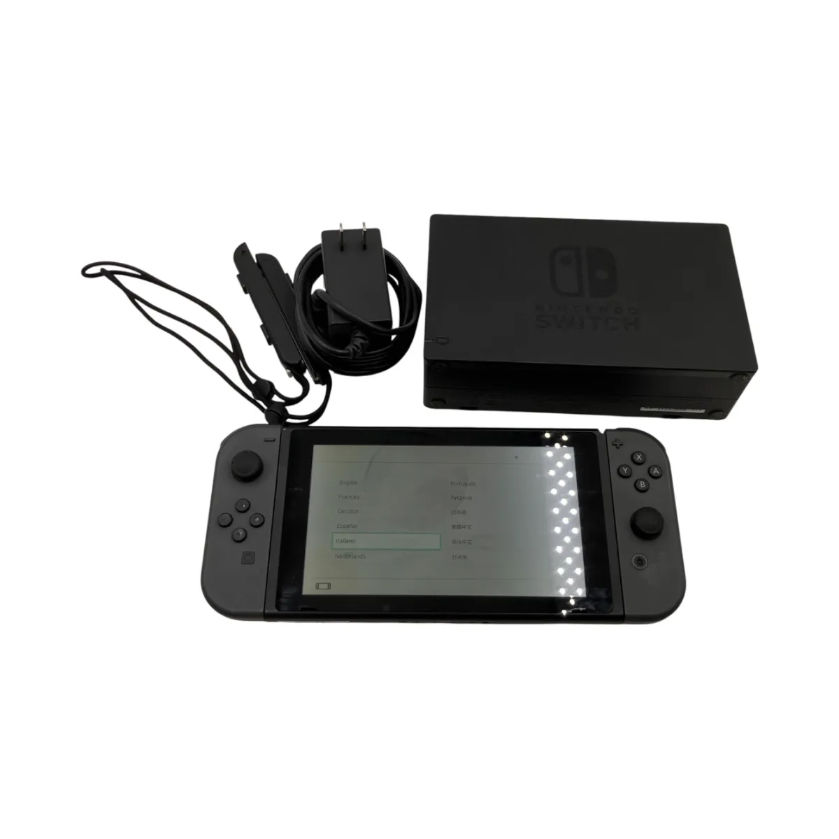 東京都江戸川区まで出張買取で任天堂 Nintendo Switch HAC-001 グレー 本体 ドック ACアダプター ストラップ