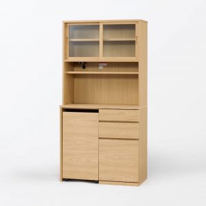 無印良品 オーク材カップボード 幅80cm