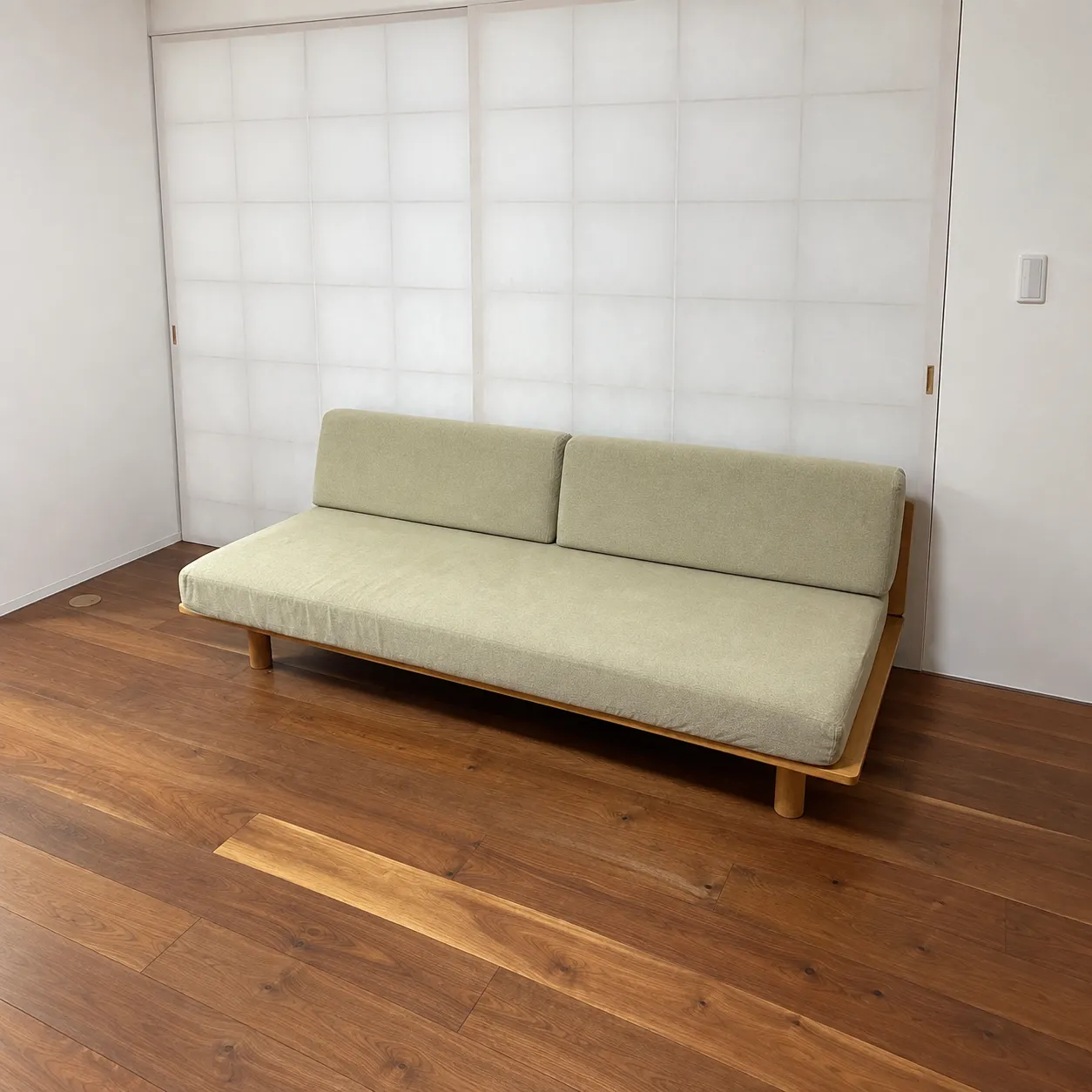 神奈川県横須賀市まで出張買取で無印良品 ソファベッド ベージュ3シーター