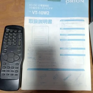 ORION VT-10W2に付属していたリモコンと取扱説明書