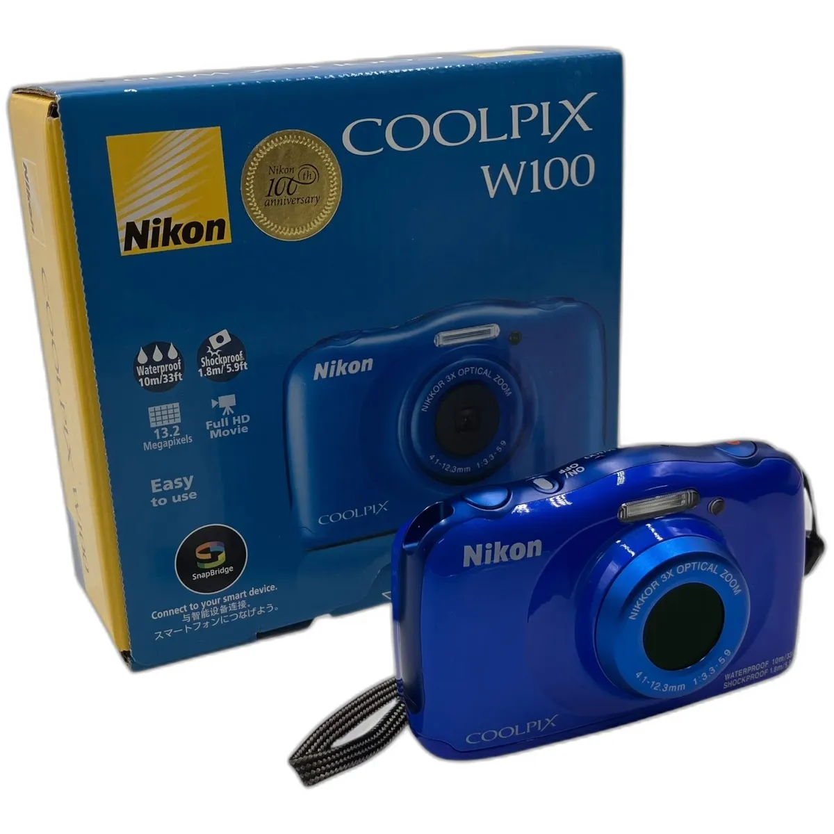 埼玉県所沢市まで出張買取でニコン COOLPIX W100 デジタルカメラ ブルー