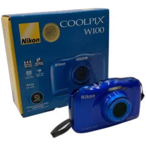 ニコン COOLPIX W100 防水・耐衝撃デジタルカメラ Wi-Fi ブルー